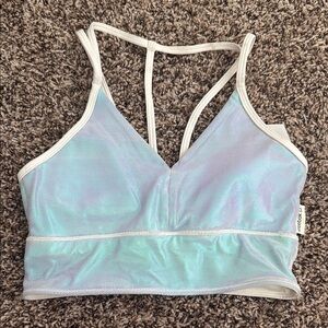 REEBOK Iridescent White Bralette size SM